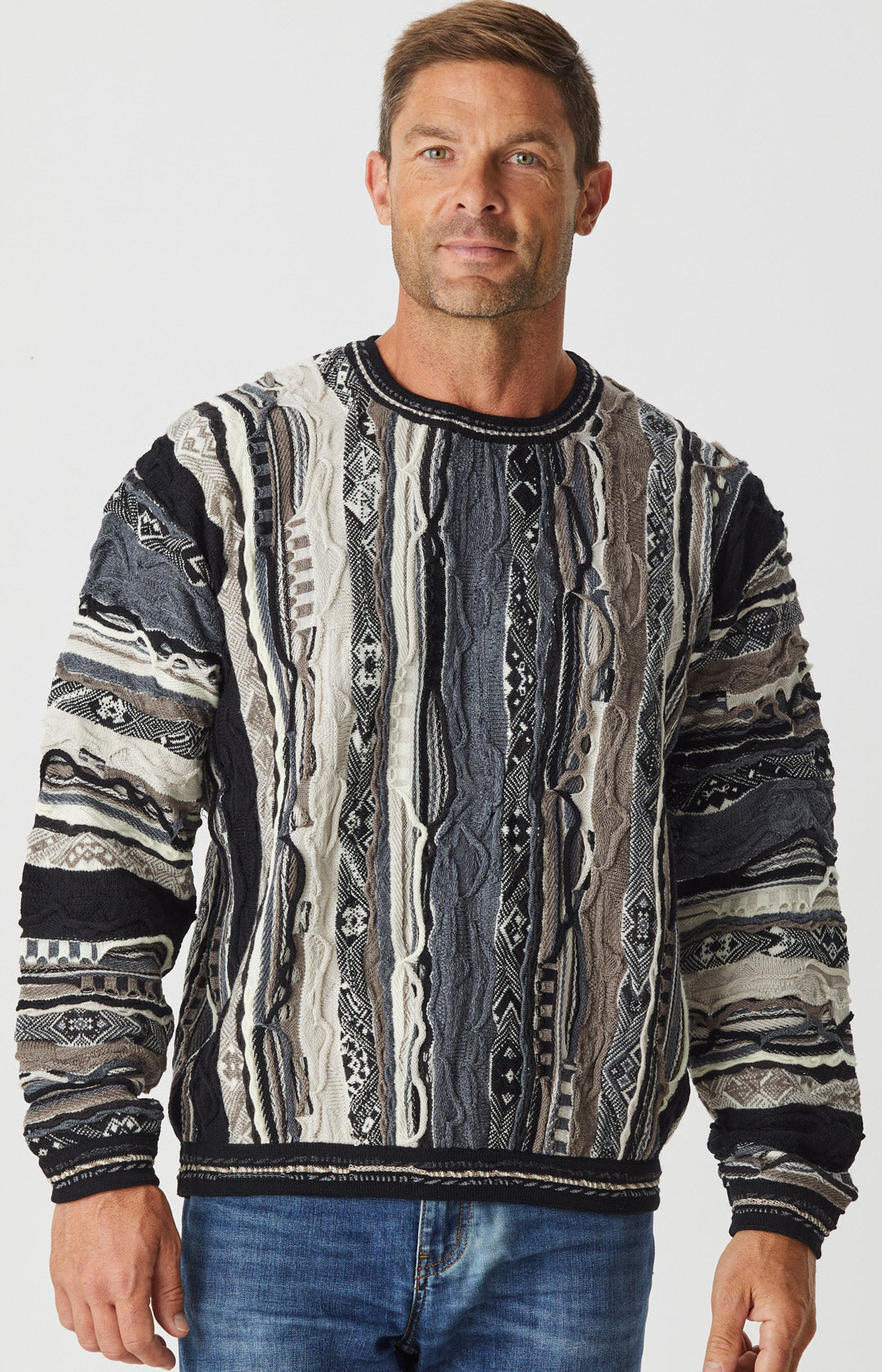 Storm Crew Neck Sweater Merino Wool Aklanda Australia